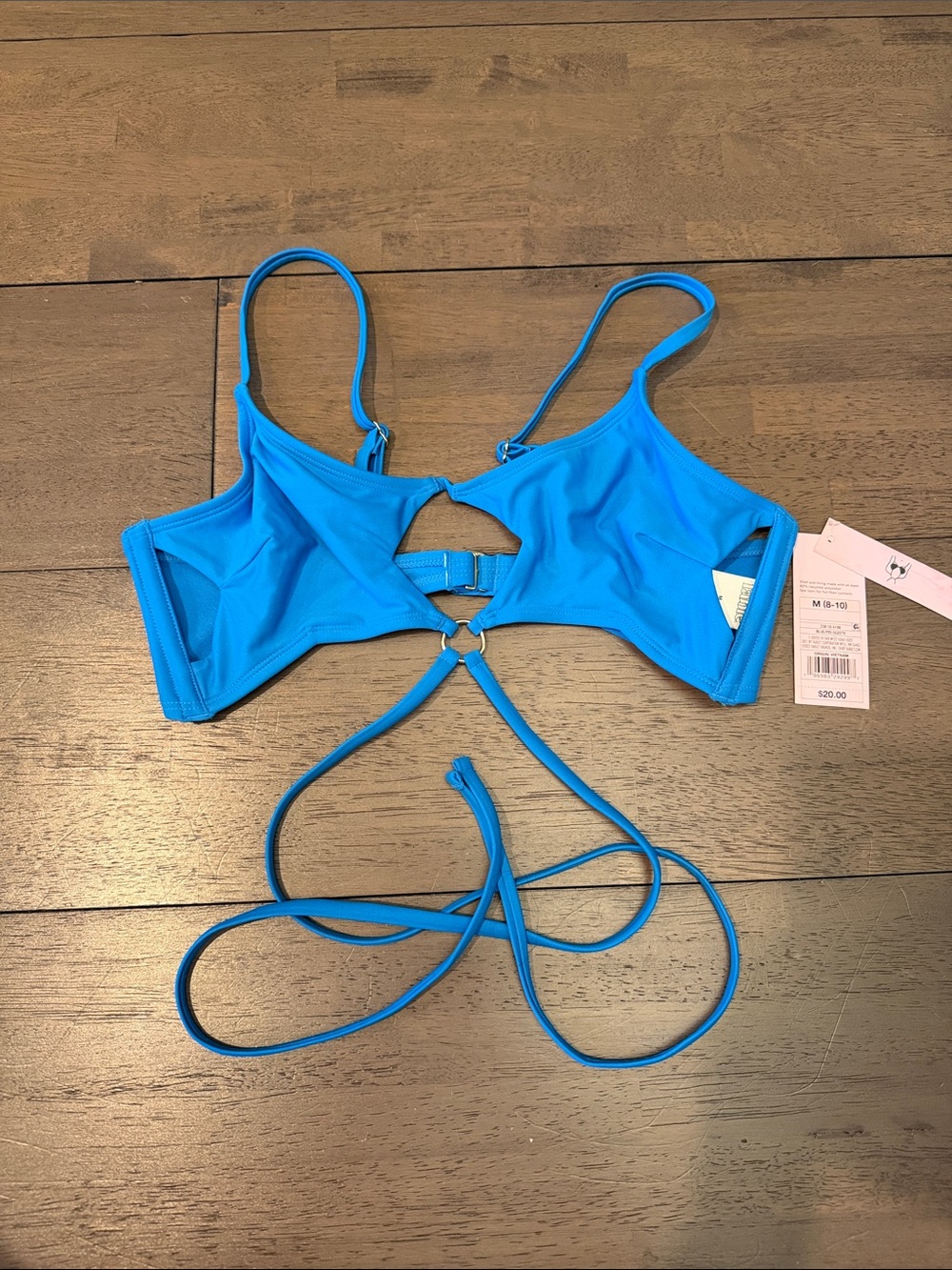 wild fable Bright Blue Strappy Women's Bikini Top